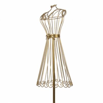 Arany színű fém próbababa 142cm