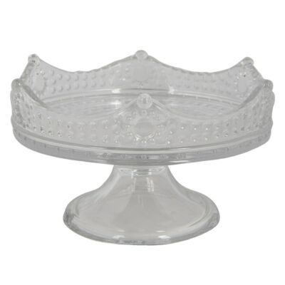 Üveg süteményes állvány