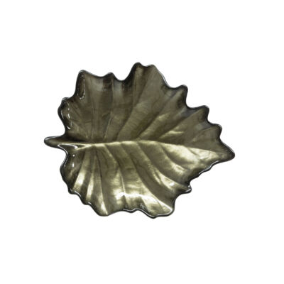 Juharfalevél minta üvegtányér - Forest Dream