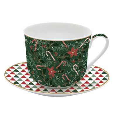 Karácsonyi porcelán csésze Atmosphere, Fancy Christmas