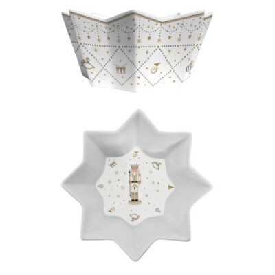 Diótörő Karácsonyi Porcelán Tál - Royal Nutcracker