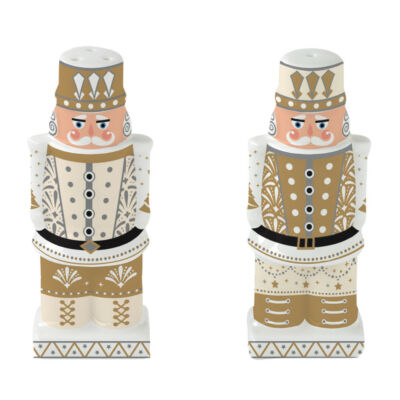 Diótörő Karácsonyi Porcelán Só és Borsszóró Szett - Royal Nutckracker