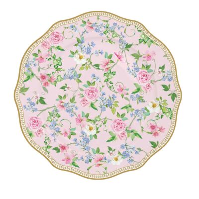 Porcelán desszertes tányér 20cm, Garden Joy