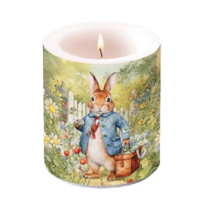 Mister Rabbit átvilágítós gyertya 10x10cm