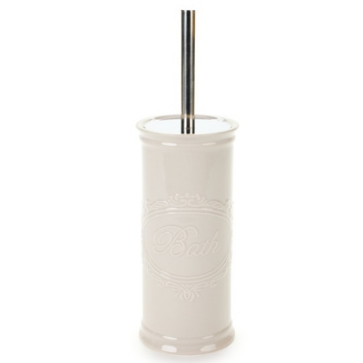 Kerámia WC-kefe tartó kefével szürke - Bath