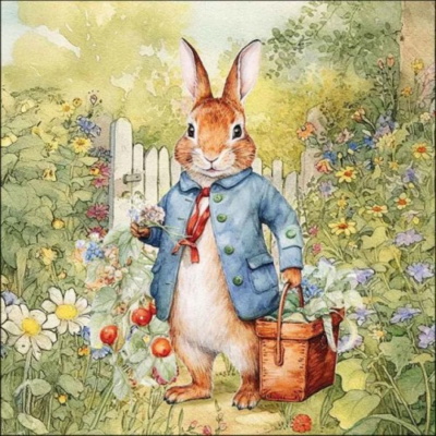 Mister Rabbit papírszalvéta 33x33cm, 20db-os