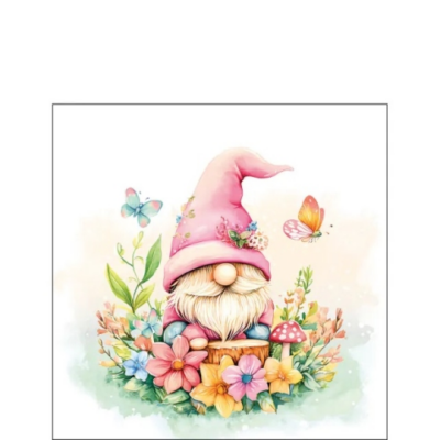 Charming gnome papírszalvéta 25x25cm, 20db-os