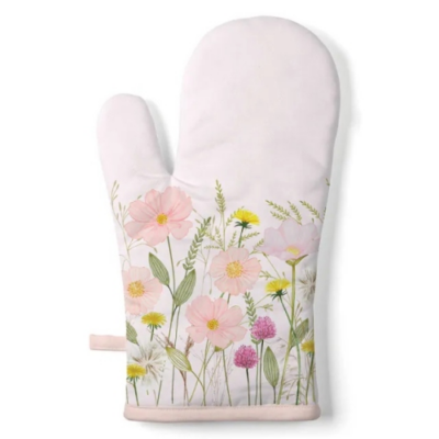 Pastel flowers pink edényfogó kesztyű 18x30cm