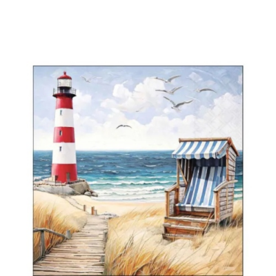 Beach walk papírszalvéta 25x25cm, 20db-os