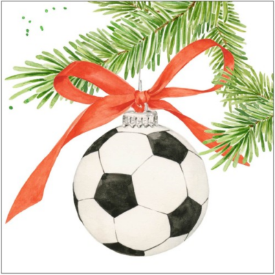 Football Ornament papírszalvéta 33x33cm, 20db-os