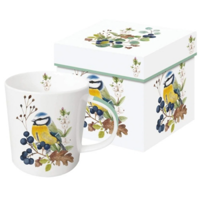 Porcelán bögre - 350ml - Oiseau en Nature