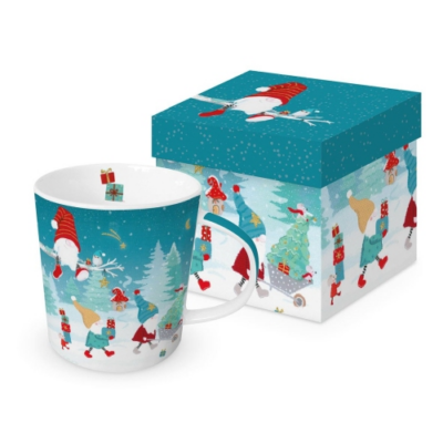 Karácsonyi mintás porcelán bögre 400ml In the House