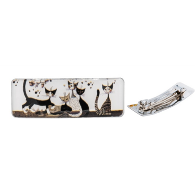 FRI.12961 Hajcsat 8,8x3,2x1,5cm,Rosina Wachtmeister:Cats Sepia