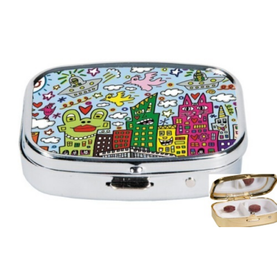 Gyógyszeres fémdoboz - James Rizzi: My New York City