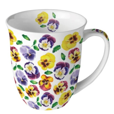 Lots of pansies porcelán bögre 400ml