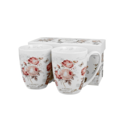 Porcelán bögre szett - 380ml - Secesja