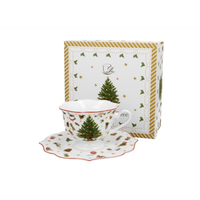 Porcelán csésze szett 190ml Christmas Tree