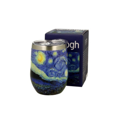 Rozsdamentes acél hőtartó pohár 330ml, Van Gogh: Csillagos éj