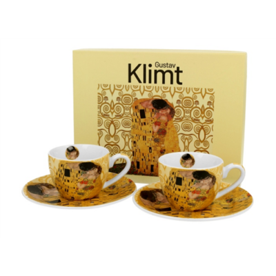 Porcelán kávéscsésze szett 110ml Klimt: A csók