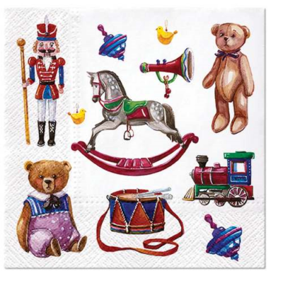 Retro Toys papírszalvéta 33x33cm, 20db-os