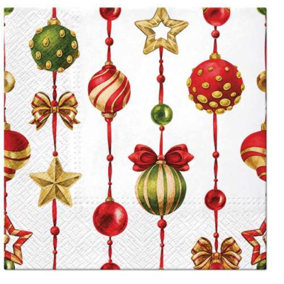 Adorned Ornaments papírszalvéta 33x33cm, 20db-os
