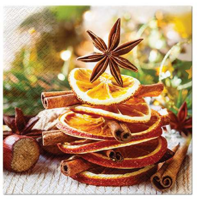 Christmas Fruit papírszalvéta 33x33cm, 20db-os