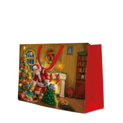 Santa is here papír ajándéktáska