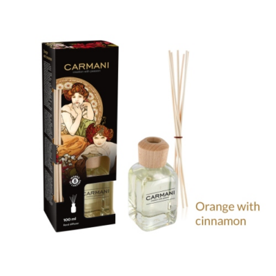 H.C.457-6103 Szobaillatosító 100ml, rattan pálcikával, narancs-fahéj