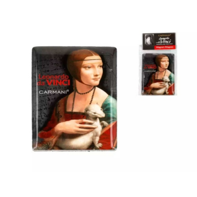 Hűtőmágnes - Leonardo da Vinci: Hermelines Hölgy