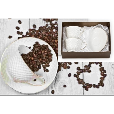 V.B.14399 Linea porcelán csésze+alj, 250ml, 2 személyes, dobozban