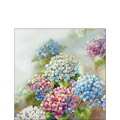 Hydrangea shades papírszalvéta 25x25cm, 20db-os