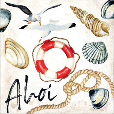 Ahoi papírszalvéta 33x33cm, 20db-os