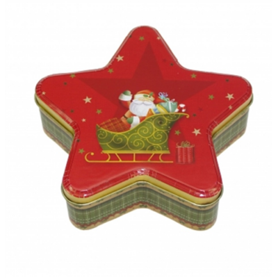 Karácsonyi csillag fémdoboz - Christmas Magic