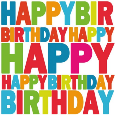 Birthday papírszalvéta 33x33cm, 20db-os