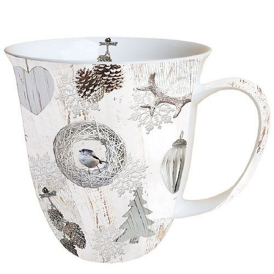 White Decoration porcelán bögre 400ml