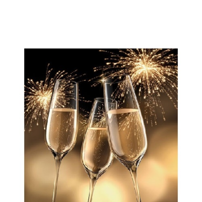 Celebration Gold papírszalvéta 25x25 cm, 20 db-os