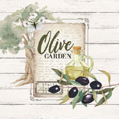 Olive Garden papírszalvéta 33x33cm, 20db-os