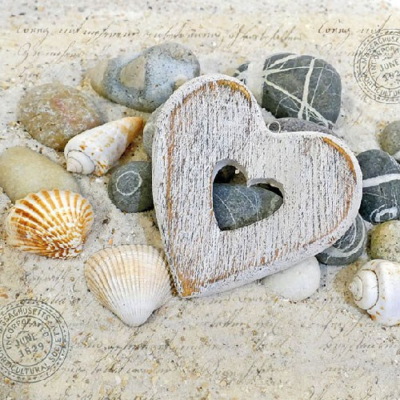 Hearts and Stones papírszalvéta 33x33cm, 20db-os