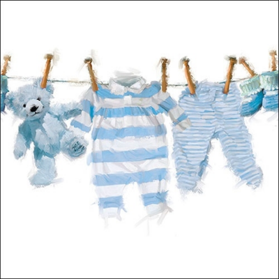 Baby Boy Clothes papírszalvéta 33x33cm, 20db-os
