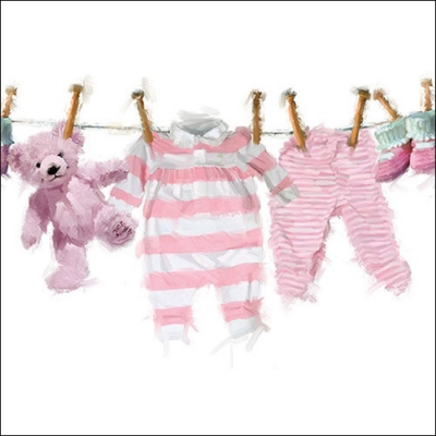Baby Girl Clothes papírszalvéta 33x33cm, 20db-os