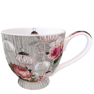 Roses and Baubles porcelán bögre 450ml