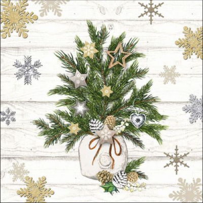 Decorated Branches papírszalvéta 33x33cm,  20 db-os