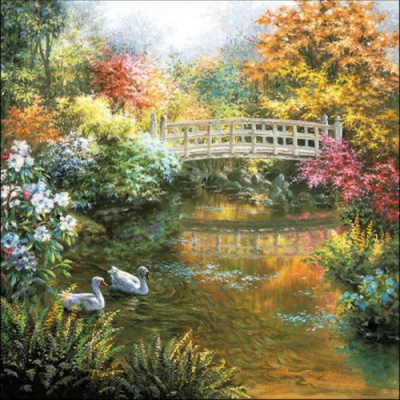 White Swans papírszalvéta 33x33cm, 20db-os