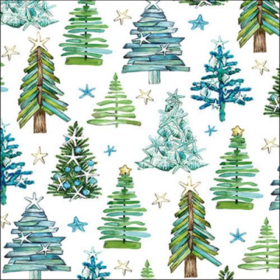 Tree pattern papírszalvéta 33x33cm, 20db-os