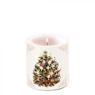 Karácsonyi Átvilágítós Gyertya - X-mas Tree Cream