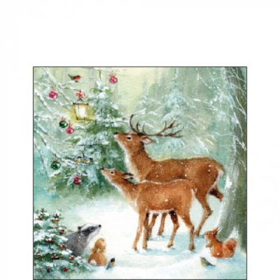 Forest Celebration papírszalvéta 25x25cm, 20db-os