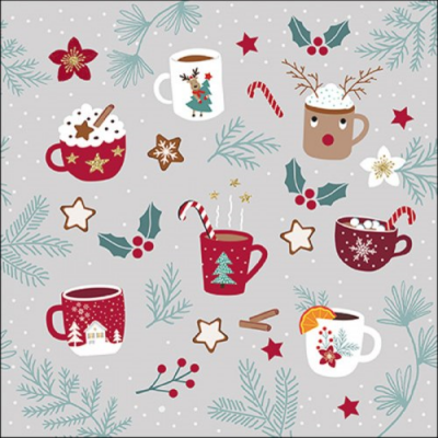Hot Drinks papírszalvéta 33x33cm, 20db-os