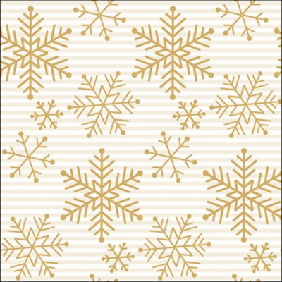 Falling crystals gold papírszalvéta 33x33cm, 20db-os