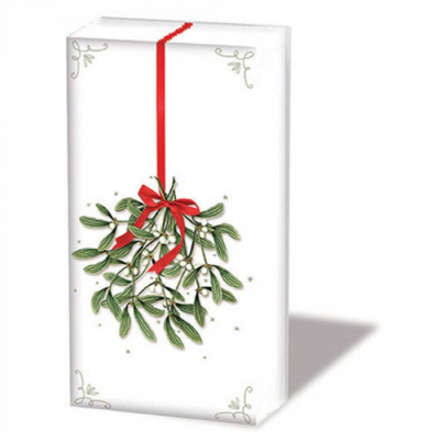 Mistletoe with bow white  papírzsebkendő 10db-os