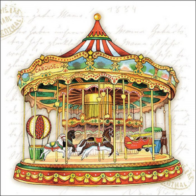 Carousel papírszalvéta 33x33cm, 20db-os